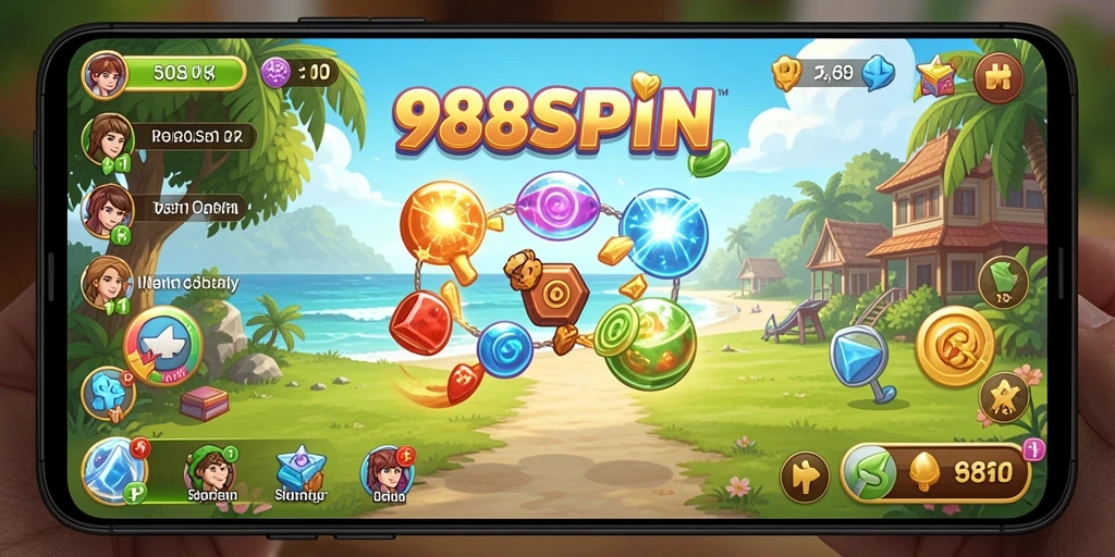Tampilan gameplay 988SPIN yang seru dan menghibur.