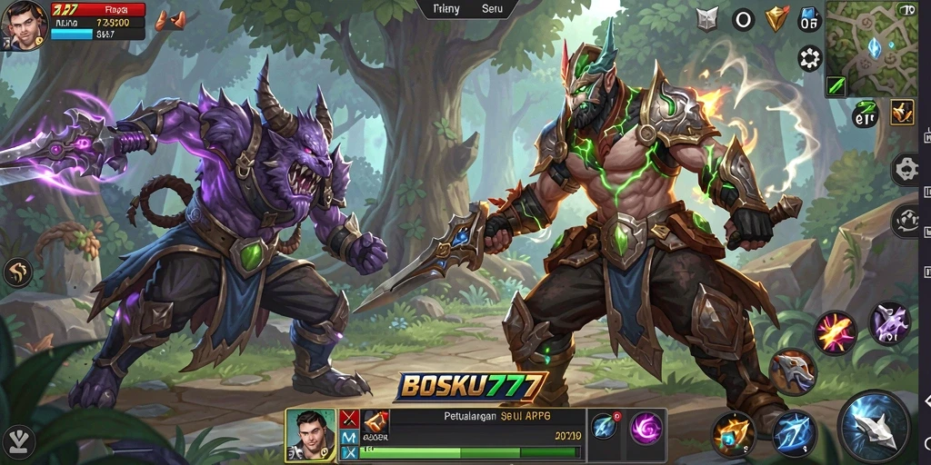 Screenshot gameplay saat pemain beraksi dalam petualangan ARPG.