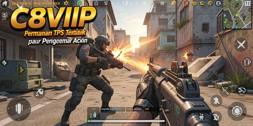 Tampilan menarik gameplay C8VIP yang seru dan mendebarkan.