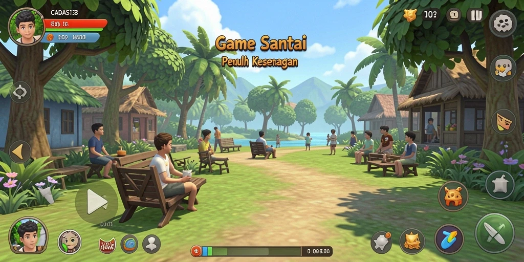 Tampilan gameplay <strong>CADAS138</strong> yang ceria dan penuh keseruan.
