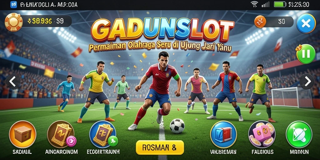 Tampilan seru gameplay GADUNSLOT yang penuh aksi.