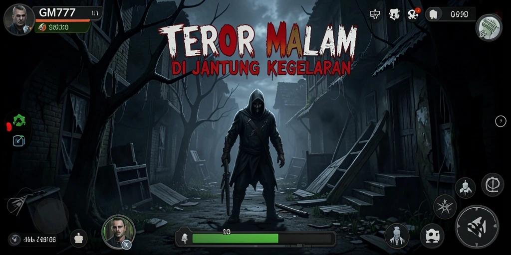 Tangkapan layar dari gameplay mengerikan di GM777.