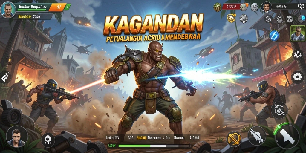 Tampilan gameplay KAGANDAN dengan aksi yang mendebarkan.