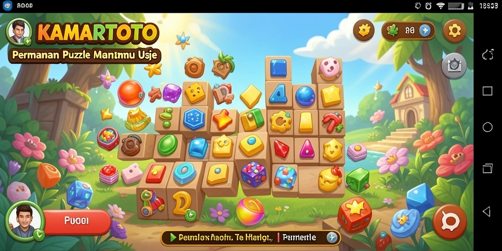 Tampilan gameplay KAMARTOTO yang menarik dengan tantangan puzzle.