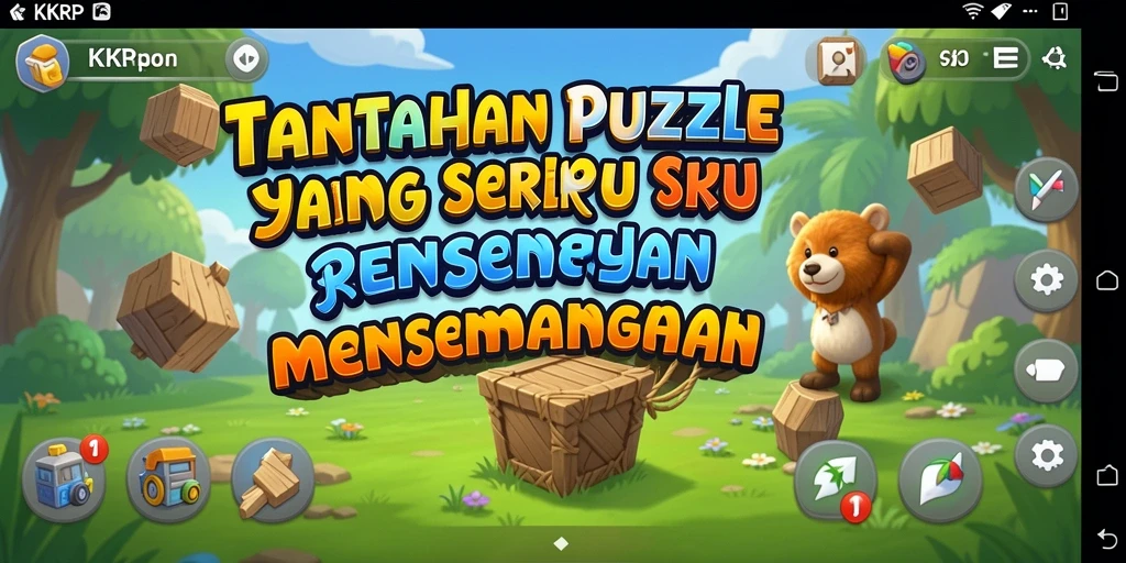 Screenshot gameplay KKRP menampilkan teka-teki menantang yang harus dipecahkan.