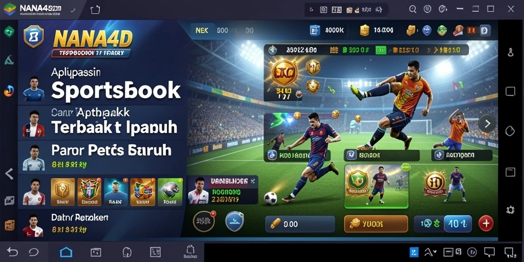 Tampilan gameplay <strong>NANA4D</strong> saat melakukan taruhan olahraga.