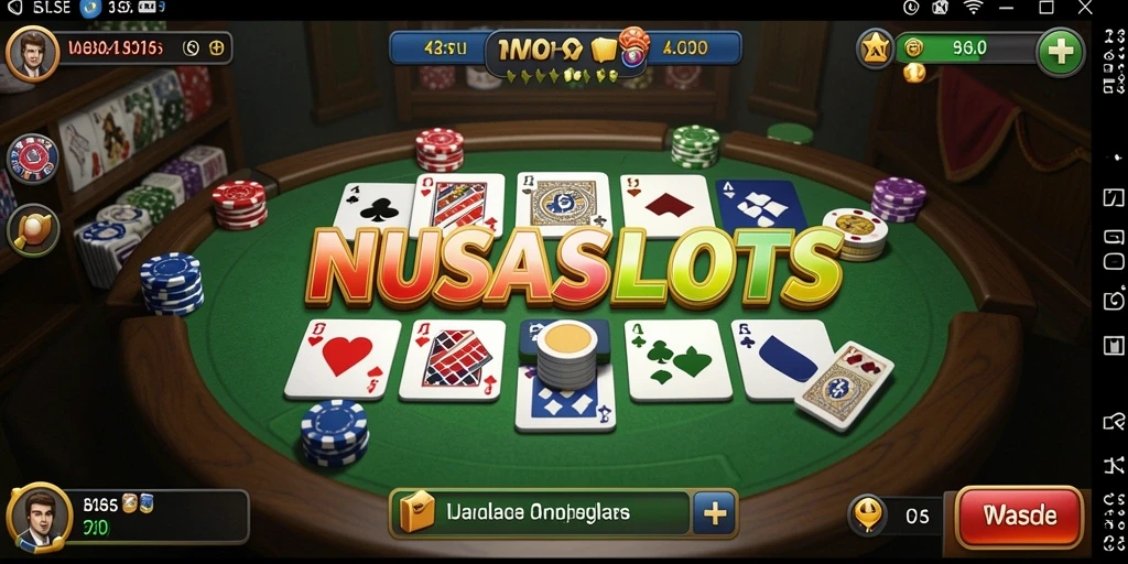 Screenshot gameplay NUSASLOTS yang menampilkan momen seru bermain Gaple.