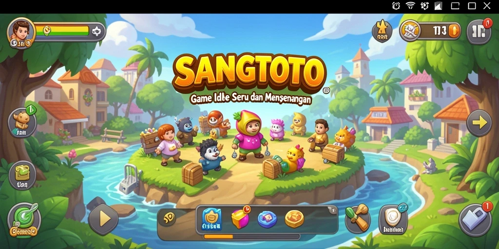 Gameplay seru SANGTOTO dalam suasana Idle yang mengasyikkan.