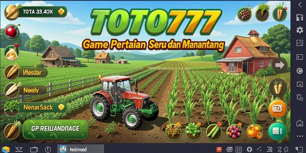 Tampilan menakjubkan dari gameplay pertanian di TOTO777.