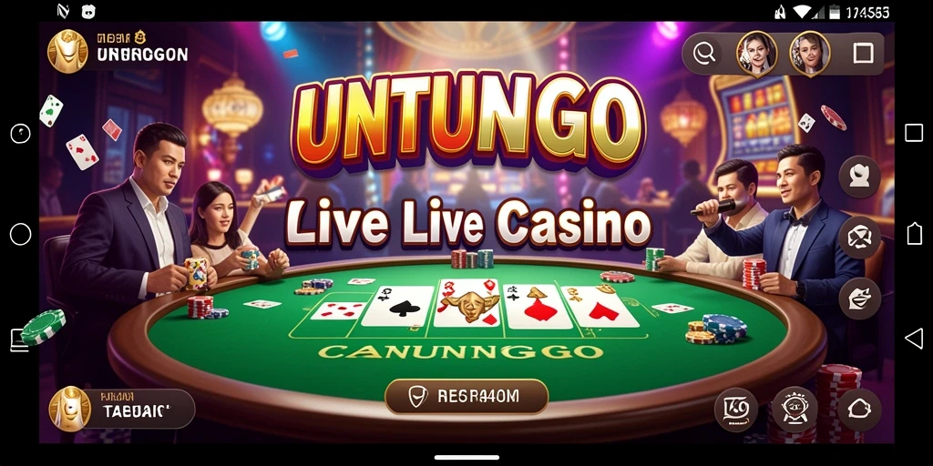 Tampilan gameplay Live Casino yang menegangkan dan interaktif.