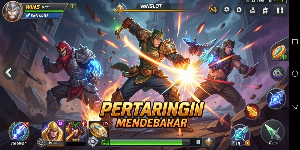 Screenshot WINSLOT menampilkan gameplay aksi yang mendebarkan.