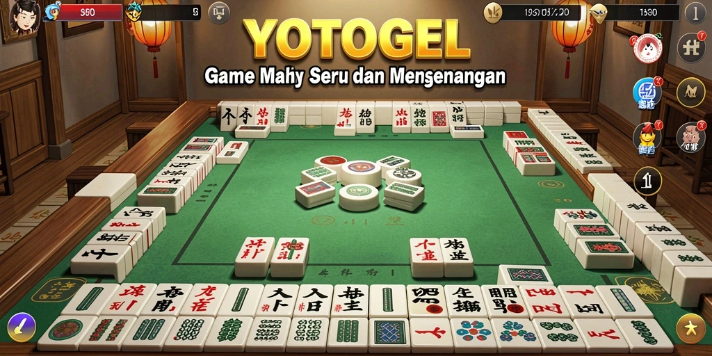 Tampilan gameplay YOTOGEL yang memukau dalam permainan Mahjong.