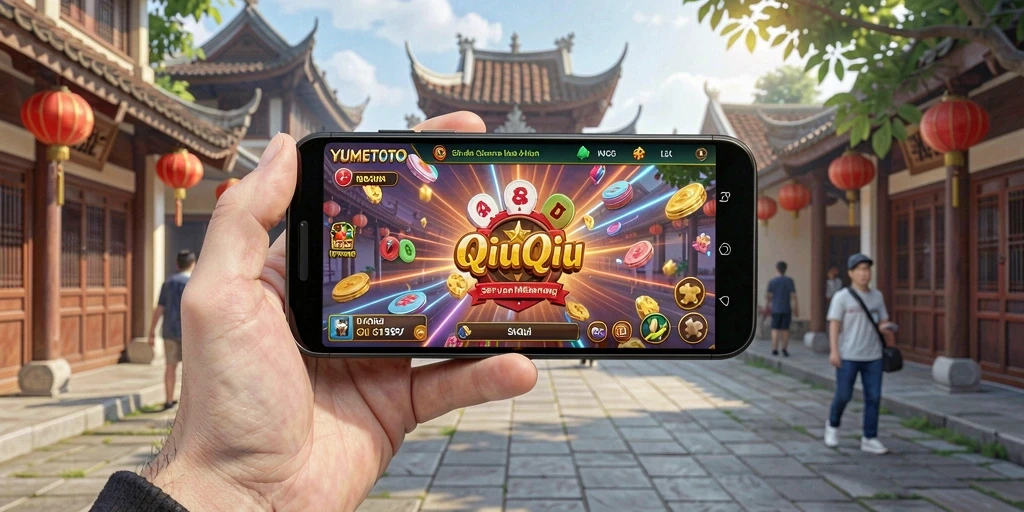 Screenshot YUMETOTO menampilkan serunya gameplay QiuQiu.